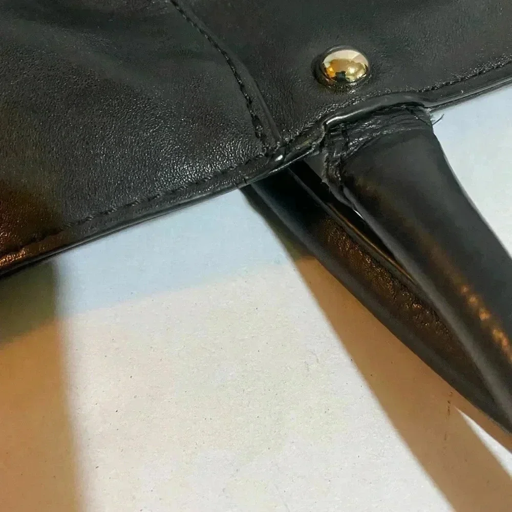 Rebecca Minkoff black leather satchel handbag